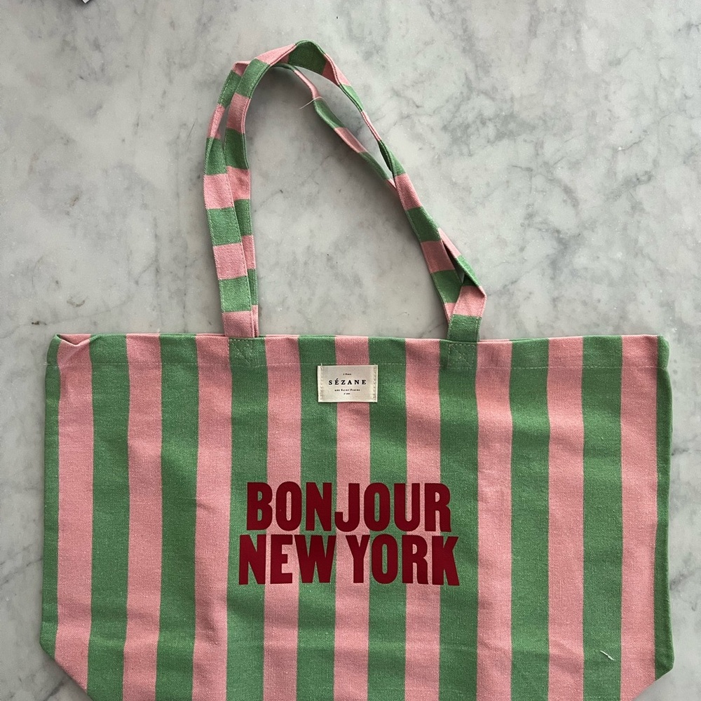 SEZANE Bon Jour New York Tote Bag (Brand New)